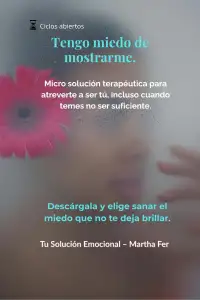 Tengo miedo de mostrarme, rechazo